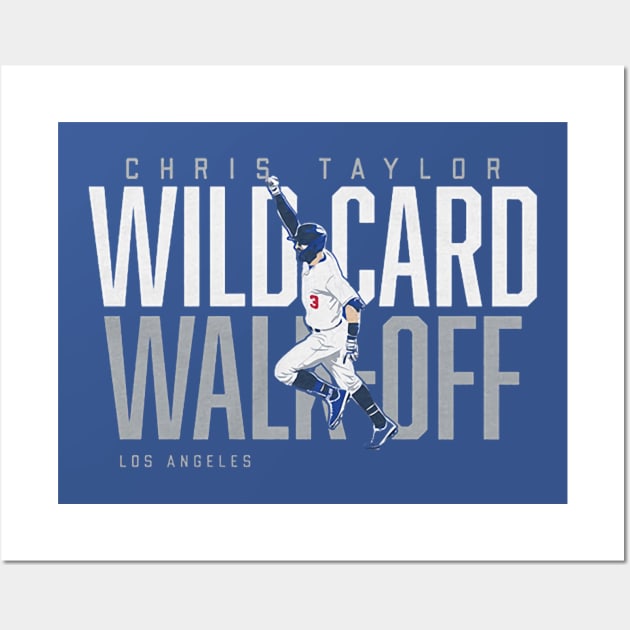 Chris Taylor Wild Card Walk-Off Wall Art by Erianna Bee